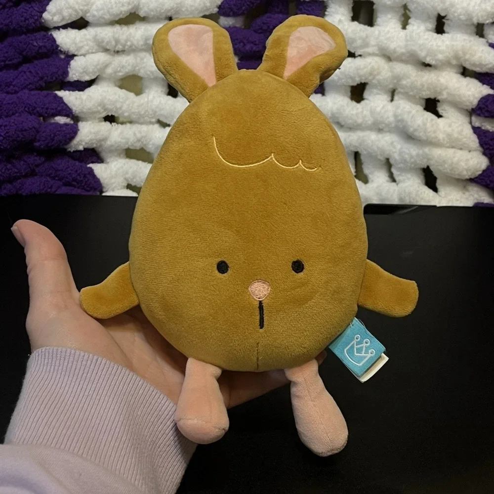 Manhattan Toy Company Easter Egg Bunny Brown Stuffed Animal Plush 2021 Lovey